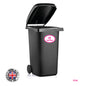 BIN04 Wheelie Bin x4 Custom Number and Street Name Oval Stickers 170mm x 120m