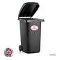 BIN04 Wheelie Bin x4 Custom Number and Street Name Oval Stickers 170mm x 120m