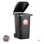 BIN01 Wheelie Bin x4 Custom Number and Street Name Stickers 150mm x 150m