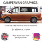 SCG31-SCG37 And So The Adventure Begins Graphic stickers fits all Motorhomes Various Designs Available