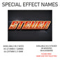 SEN01 Personalised Name door stickers kids bedroom Boy Girl Custom Nursery