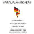 Spiral Flag Sticker SFS01