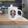 SKULL15 Skull 11oz Ceramic printed mug funny gift tea coffee costa
