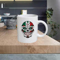 SKULL15 Skull 11oz Ceramic printed mug funny gift tea coffee costa