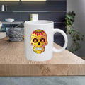 SKULL09 Skull 11oz Ceramic printed mug funny gift tea coffee costa