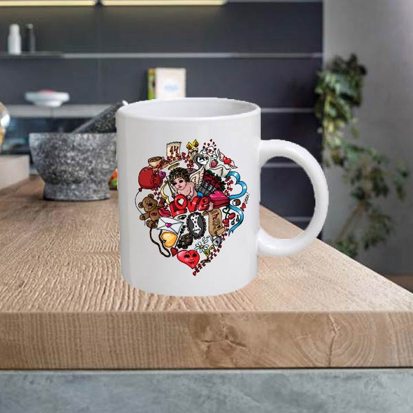 SPECOCC21 Love 11oz Ceramic printed mug funny gift tea coffee costa