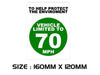 SPEED01-07 Vehicle Limited Sticker x2 Printed Vinyl Label Cab Minibus Shop