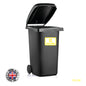 BIN03 Wheelie Bin x4 Custom Number and Street Name Stickers 170mm x 120m