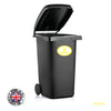 BIN04 Wheelie Bin x4 Custom Number and Street Name Oval Stickers 170mm x 120m