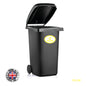 BIN04 Wheelie Bin x4 Custom Number and Street Name Oval Stickers 170mm x 120m