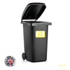 BIN05 Wheelie Bin x4 Number Rubbish Garbage Custom Stickers 170mm x 120m