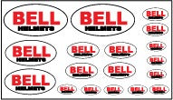 Bell helmet sticker set A5 sheet of 17 stickers graphics decals - Motorcycling